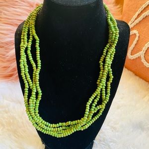 Beaded Lime Necklace
